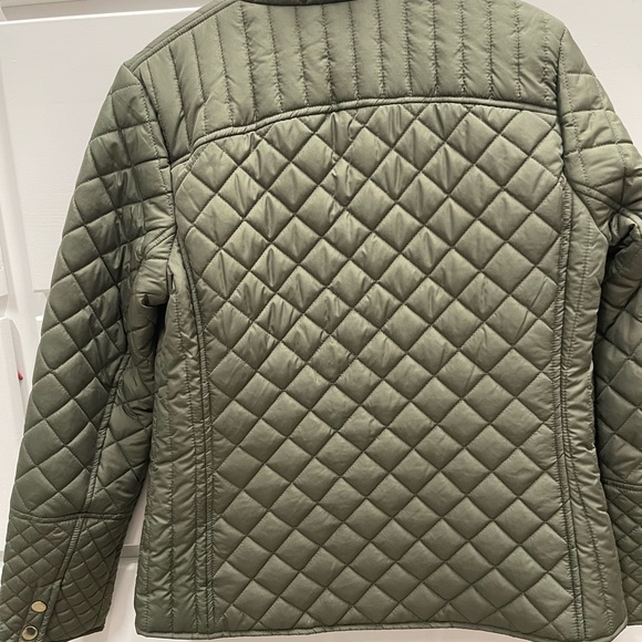 Faded Glory Quilted Army Green Jacket- EXCELLENT CONDITION sz Small - Picture 3 of 8